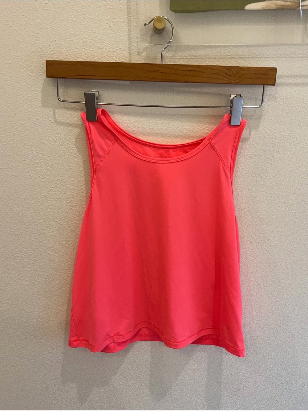 aerie Neon Pink Scoop Neck Tank Top